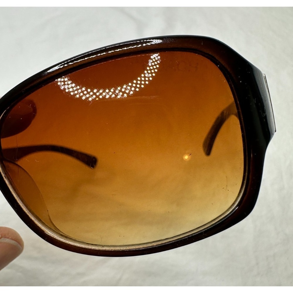 Coach Sunglasses Peony W604 Floral Brown Gradient C Logo 60 18 135 - Picture 10 of 14